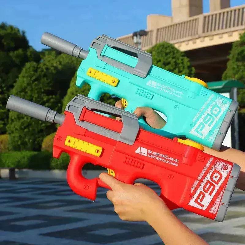New P90 Electric Water Gun High-Tech Kids Toys Outdoor Beach Pool Large Capacity Summer Gel Blasting Water Gun For Adults 