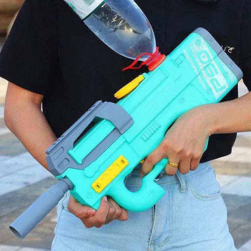 New P90 Electric Water Gun High-Tech Kids Toys Outdoor Beach Pool Large Capacity Summer Gel Blasting Water Gun For Adults 
