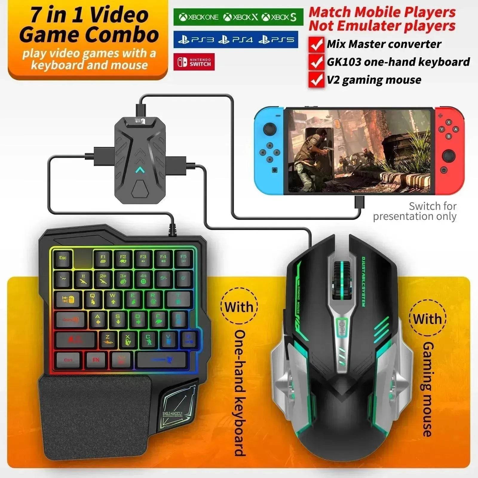 New PS4 Console Keyboard and Mouse Converter 