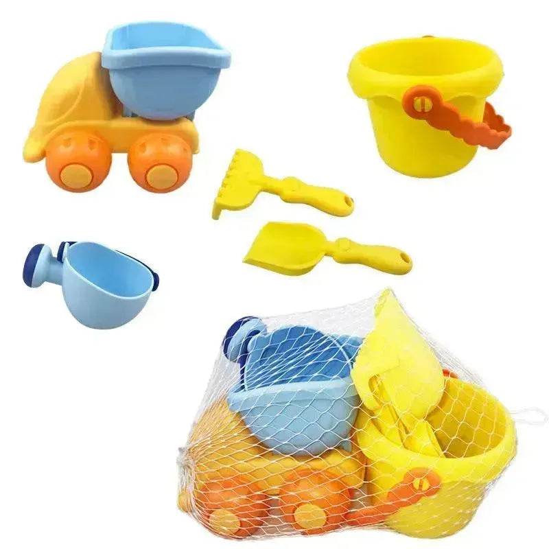 New Summer Beach Cartoon Soft Rubber Toys For Children Outdoor Playing In Water Toy Set 
