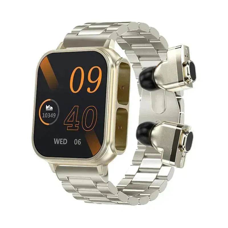 NFC Earphone Smart Watch Two-in-one Sitting Heart Rate Health Monitoring Multi-Language Support Smart Watch 