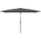 Outsunny 6.6x9.6ft Rectangle Aluminum Tilt Patio Umbrella, Garden Market Parasol, Outdoor Sunshade Canopy with Crank, Dark Grey