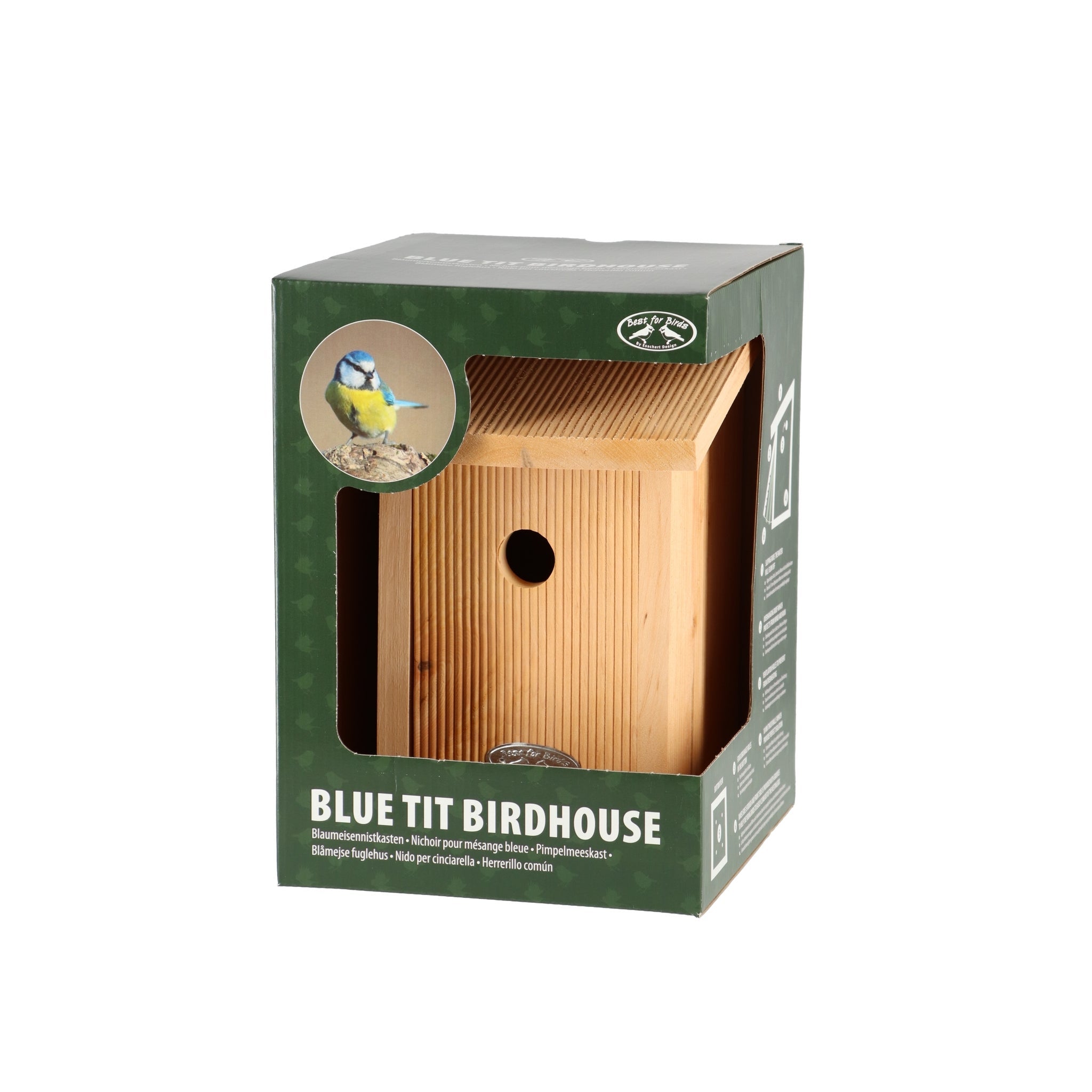 Blue Tit Bird House in Gift Box 