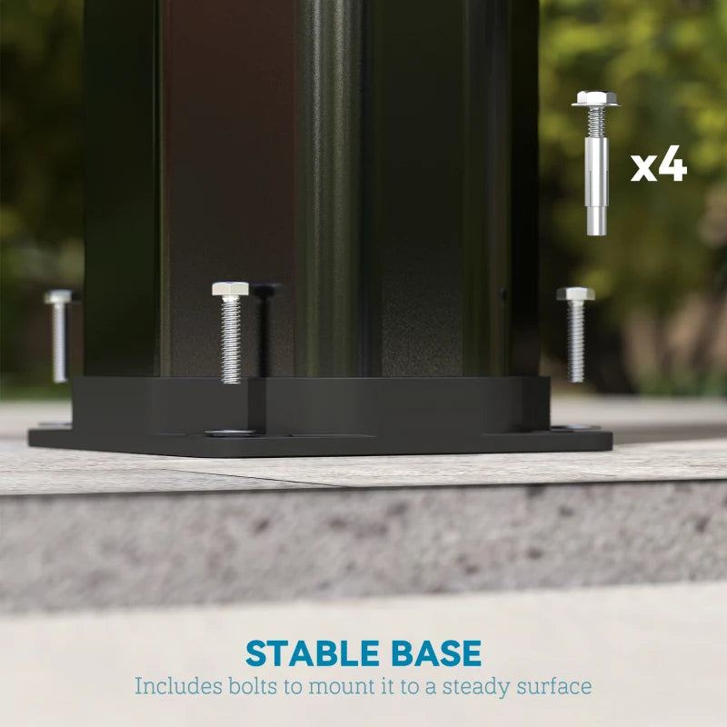 9.2 Gallon Slolar Heated Outdoor Shower, 7.1ft with 2 Free-Rotating Shower Heads & Foot Showers for Poolside Beach Spa