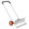 30-Inch Snow Shovel with Wheels, Metal Blade and U-Shaped Aluminum Alloy Handle