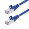 Blue CAT8 Ethernet Cable, Snagless RJ45, 25G/40G, 2000MHz, 100W PoE++, S/FTP, 26AWG Pure Bare Copper Wire, LSZH, Shielded Network Patch Cord w/Strain Reliefs, Fluke Channel Tested