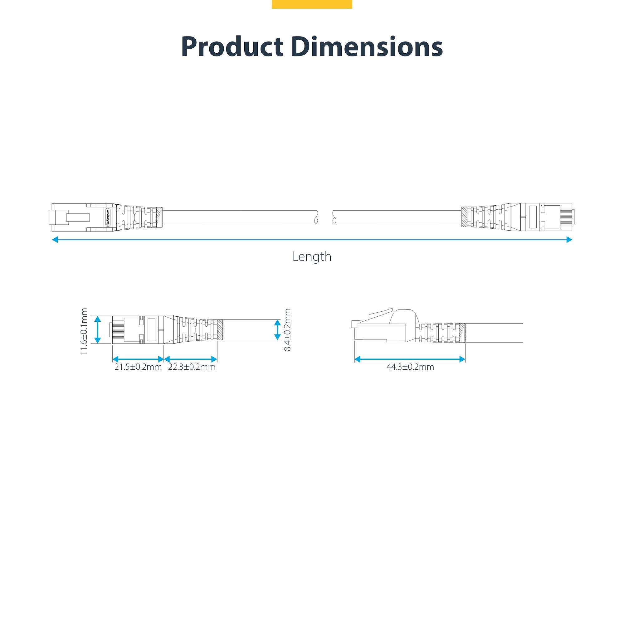 Blue CAT8 Ethernet Cable, Snagless RJ45, 25G/40G, 2000MHz, 100W PoE++, S/FTP, 26AWG Pure Bare Copper Wire, LSZH, Shielded Network Patch Cord w/Strain Reliefs, Fluke Channel Tested 
