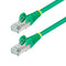 Green CAT6a Ethernet Cable, Snagless RJ45, 10GbE, 100W PoE++, S/FTP, LSZH, 27AWG Pure Bare Copper Wire, 500MHz, Shielded Network Patch Cord w/Strain Reliefs, Fluke Tested/ETL Verified