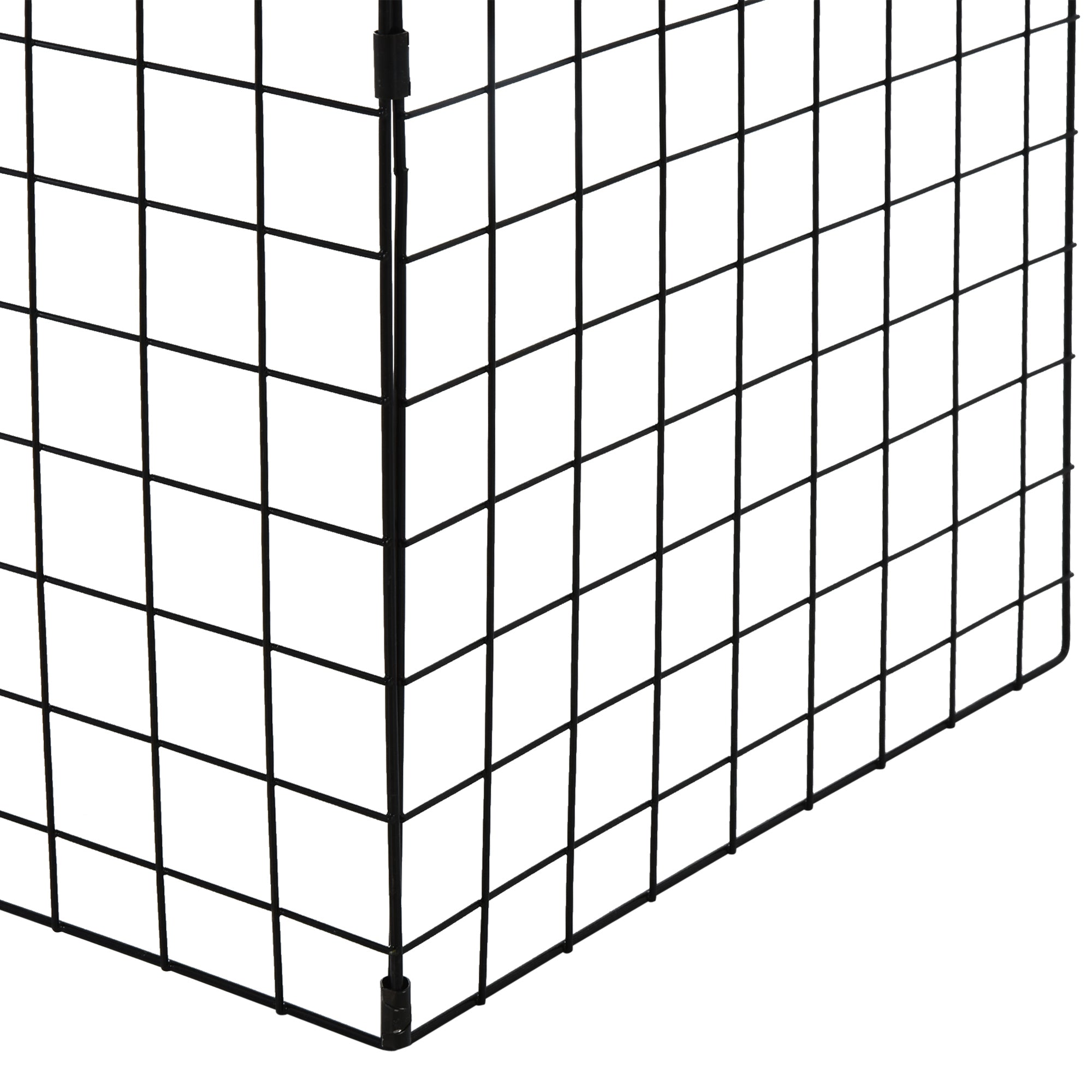 HOMCOM Fireplace Screen, Extendable Fire Spark Guard Cover with Metal Mesh for Living Room Home Decor, Black 