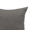 Noir Herringbone Cushion Cover – Black & White Classic Pattern, Recycled Cotton, Hand-Made in Canada