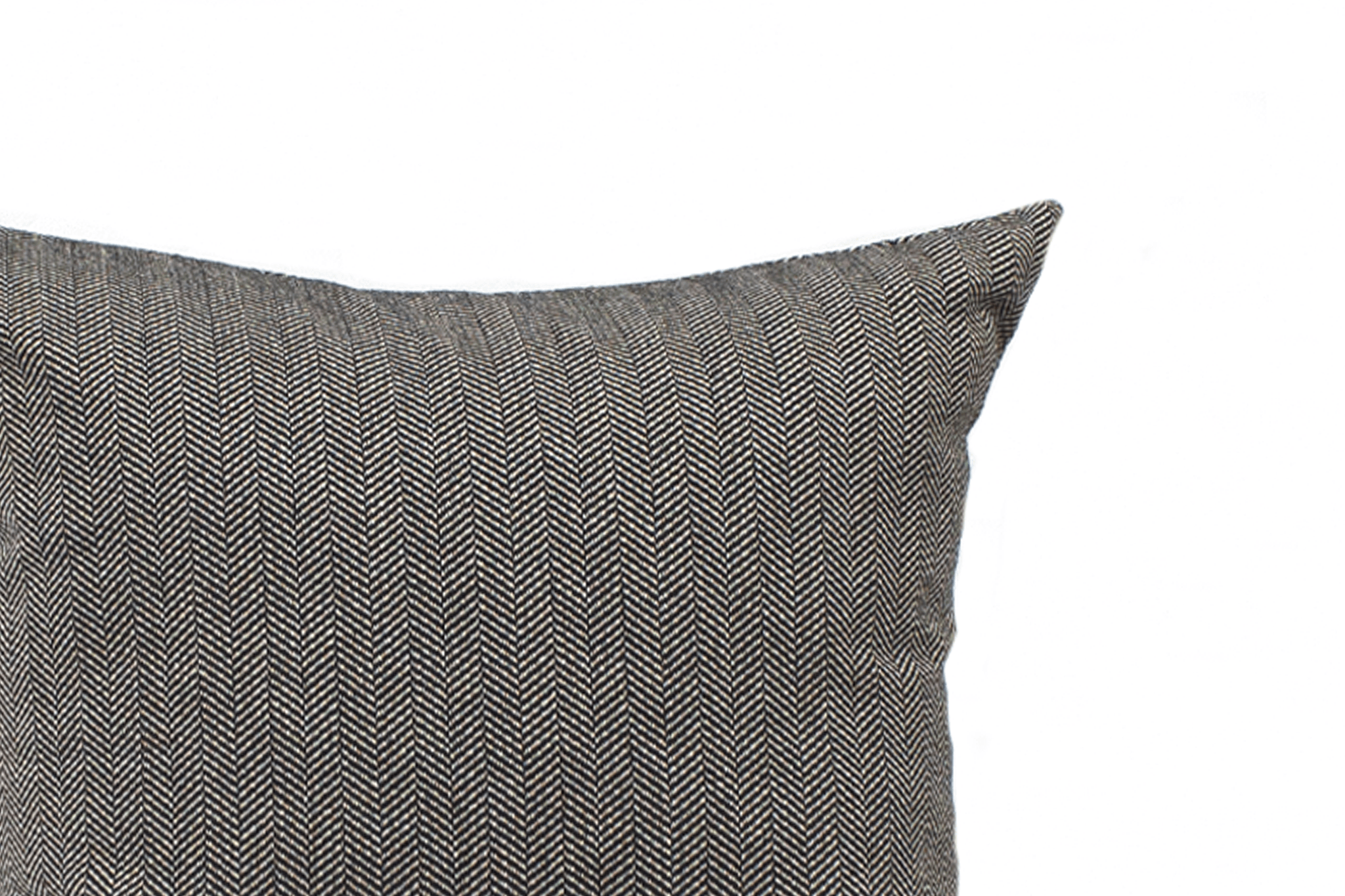 Noir Herringbone Cushion Cover 