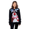 Girl Nosy Reindeer Sweater Cute Festive Holiday Jumper Warm Cozy Knit