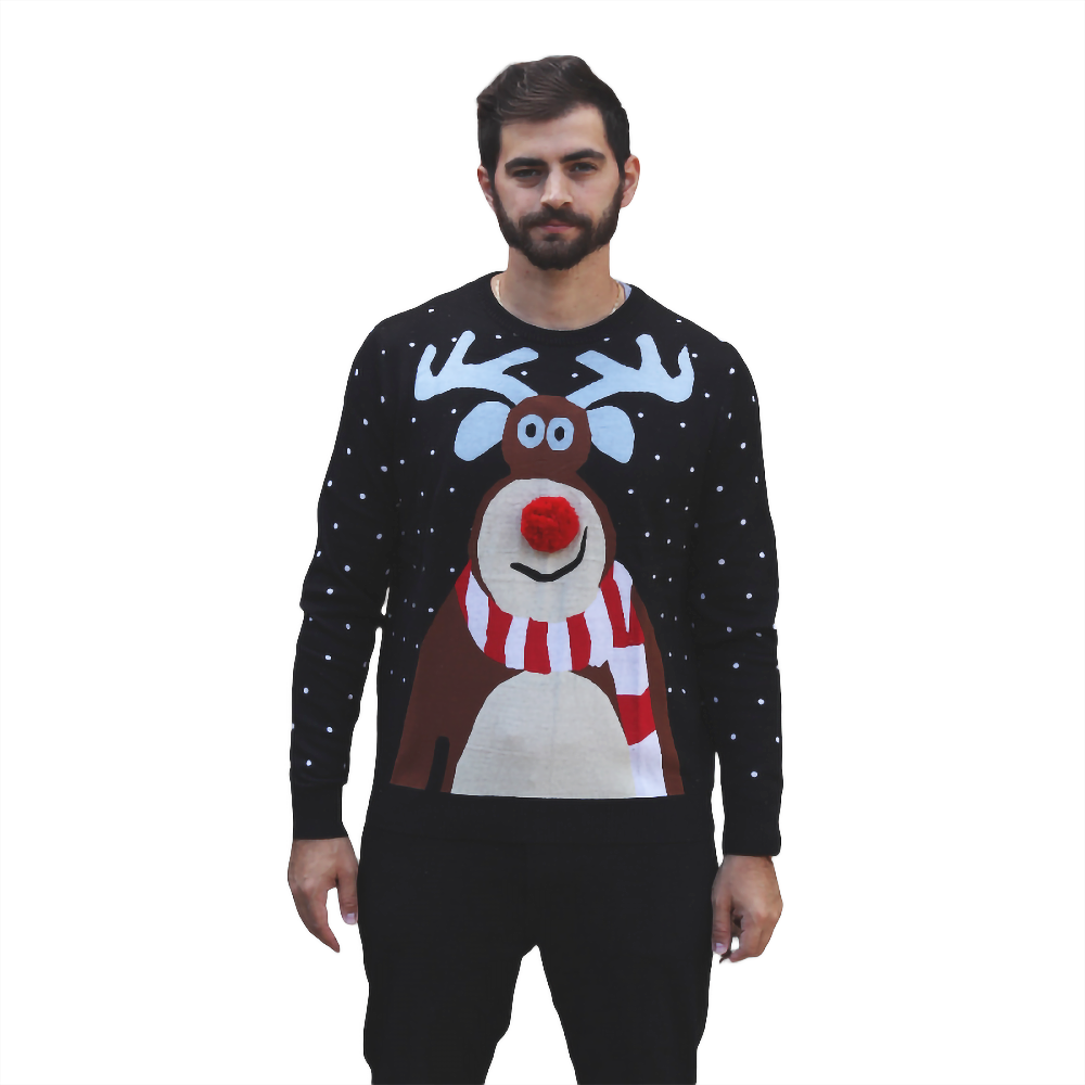 Nosy Reindeer Christmas Sweater 