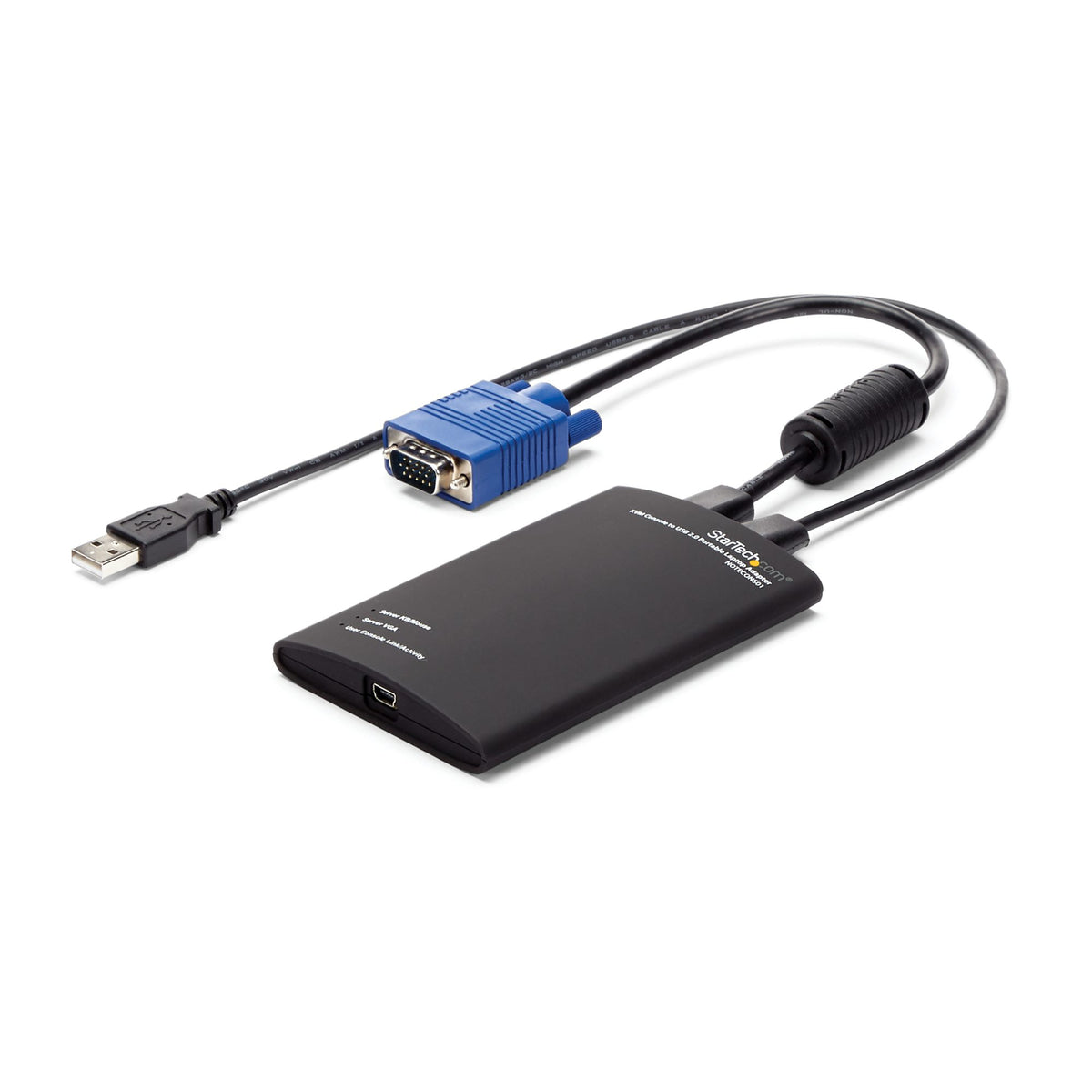 StarTech.com USB 2.0 Laptop Crash Cart Adapter, Portable VGA KVM Server Console for Servers, PCs, ATMs & Kiosks