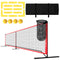 Soozier Portable Pickleball Net Set with 22FT Regulation Size Net, Ball Collector, Court Marking Kit, Balls, Carrying Bag