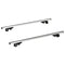 HOMCOM 2pc Roof Rack Car Roof Top Lockable Aluminum Cross Bars Adjustable Baggage Luggage Carrier, Silver (53