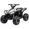 Aosom Kids 4 Wheeler Quad with Music, MP3, Headlights, High & Low Speed, Kids ATV for 3-5 Years Old Boys & Girl, White