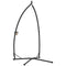 Hammock Chair Stand, Heavy Duty Steel Hanging Chair Stand for Swing Chair, Egg Chair Stand with Cup Holder, Black