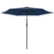 9FT Patio Umbrella, Outdoor Table Patio Umbrellith Tilt, Crank, 6 Ribs, UV Protection for Garden, Lawn, Deck, Backyard