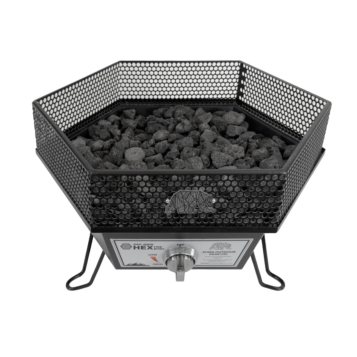 Off-Grid Hex Fire Bowl
