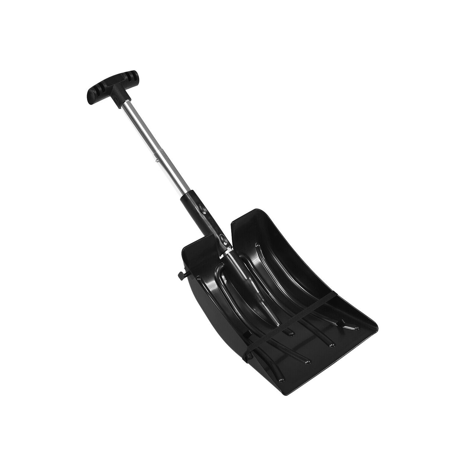 3-in-1 Snow Shovel with Ice Scraper and Snow Brush 