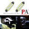 41MM/42MM Custom LED Dome Rear Reading Light Bulbs – Fit 1999–2004 Ford Mustang GT (12V, White, 2-Pack)