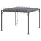 Outsunny Outdoor Aluminium Pergola 9.5' x 9.7' with Retractable Roof Louvered Canopy Gazebo Grey