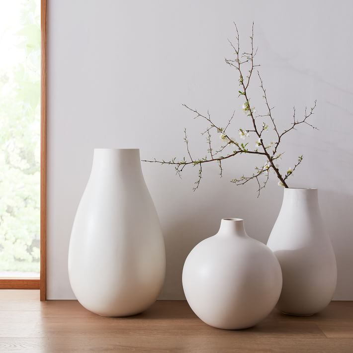 Oversized White Vase Collection 