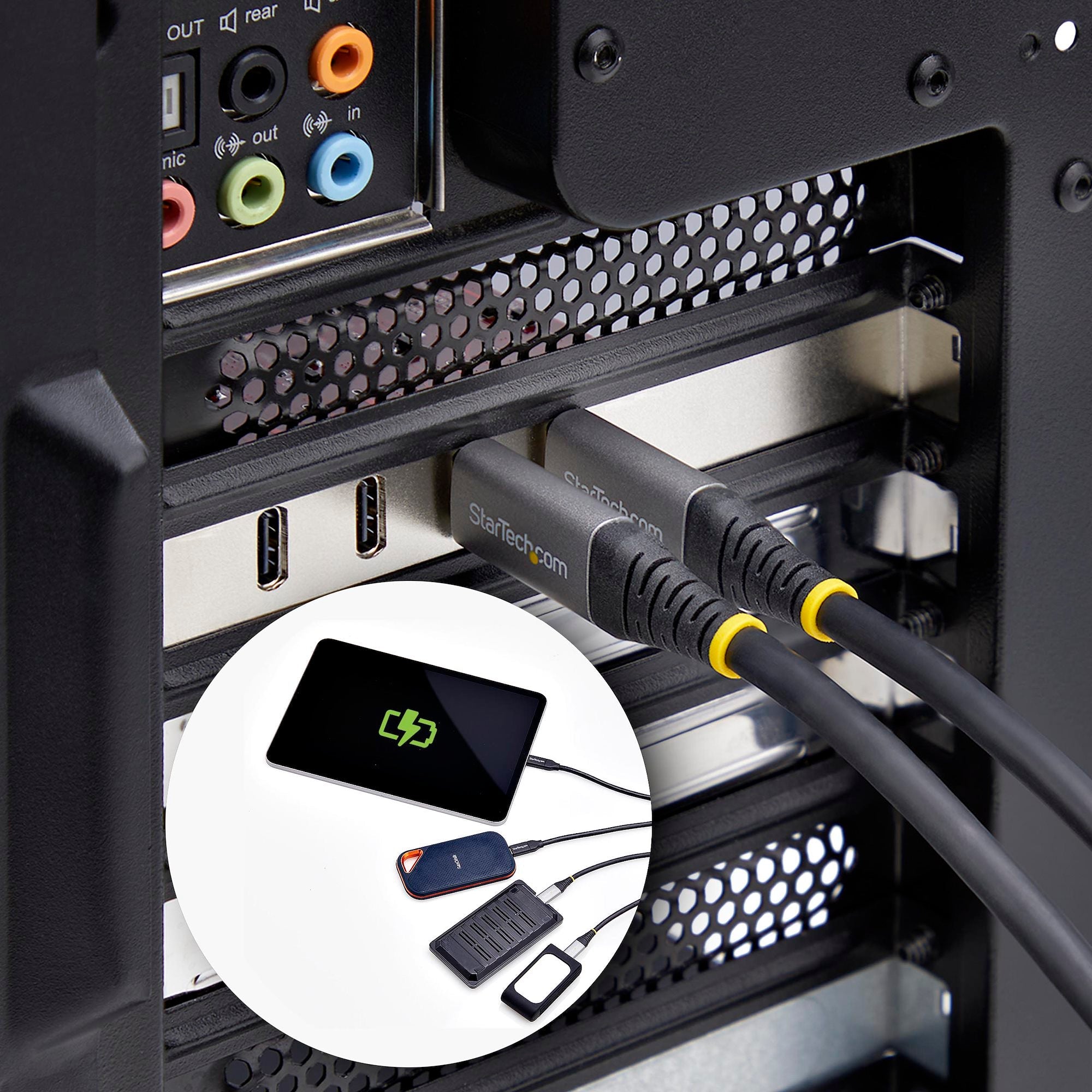 4-Port USB Type-C PCIe Card, USB 3.2 10Gbps, USB-C PCI Express Expansion Card, 4x Independent USB Controllers, Windows/Linux/macOS, TAA-Compliant 