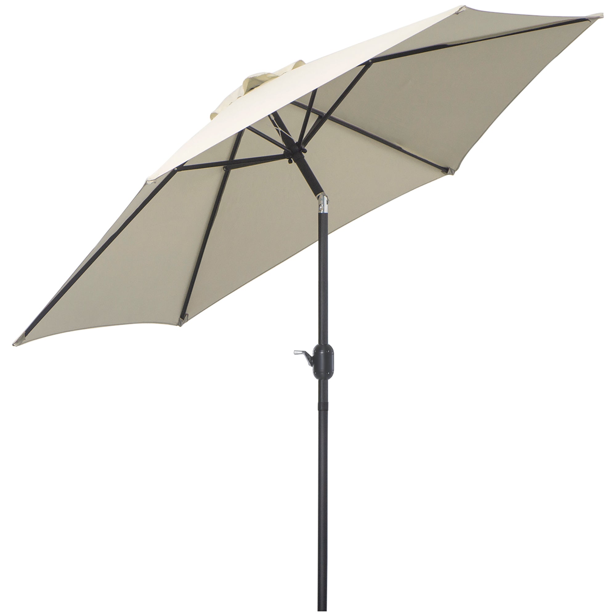 Outsunny 9' Patio Umbrella w/ Crank Handle Tilt Canopy Market Sunshade 