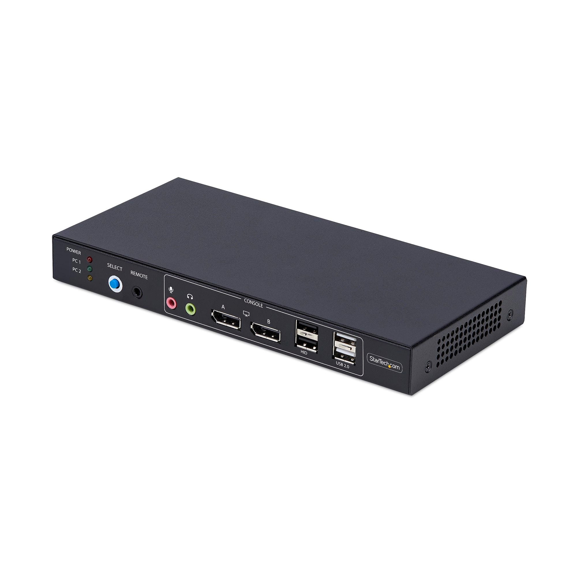 2-Port Dual-Monitor DisplayPort KVM Switch with Dual View Video Matrix, 4K 60Hz, 4x USB Hub Ports, Hotkey Switching, DP 1.2 Matrix KVM, TAA Compliant 