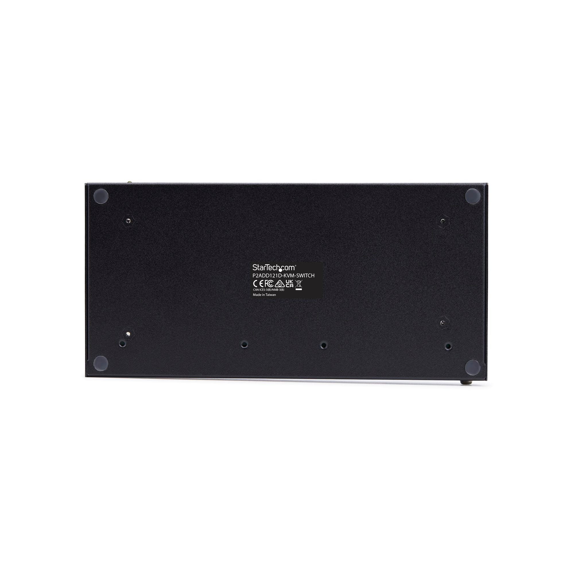 2-Port Dual-Monitor DisplayPort KVM Switch with Dual View Video Matrix, 4K 60Hz, 4x USB Hub Ports, Hotkey Switching, DP 1.2 Matrix KVM, TAA Compliant 