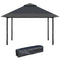 Outsunny 13' x 13' Pop Up Party Tent Outdoor Canopy with Top Vent, 3-Level Adjustable Height, and Roller Bag, Grey
