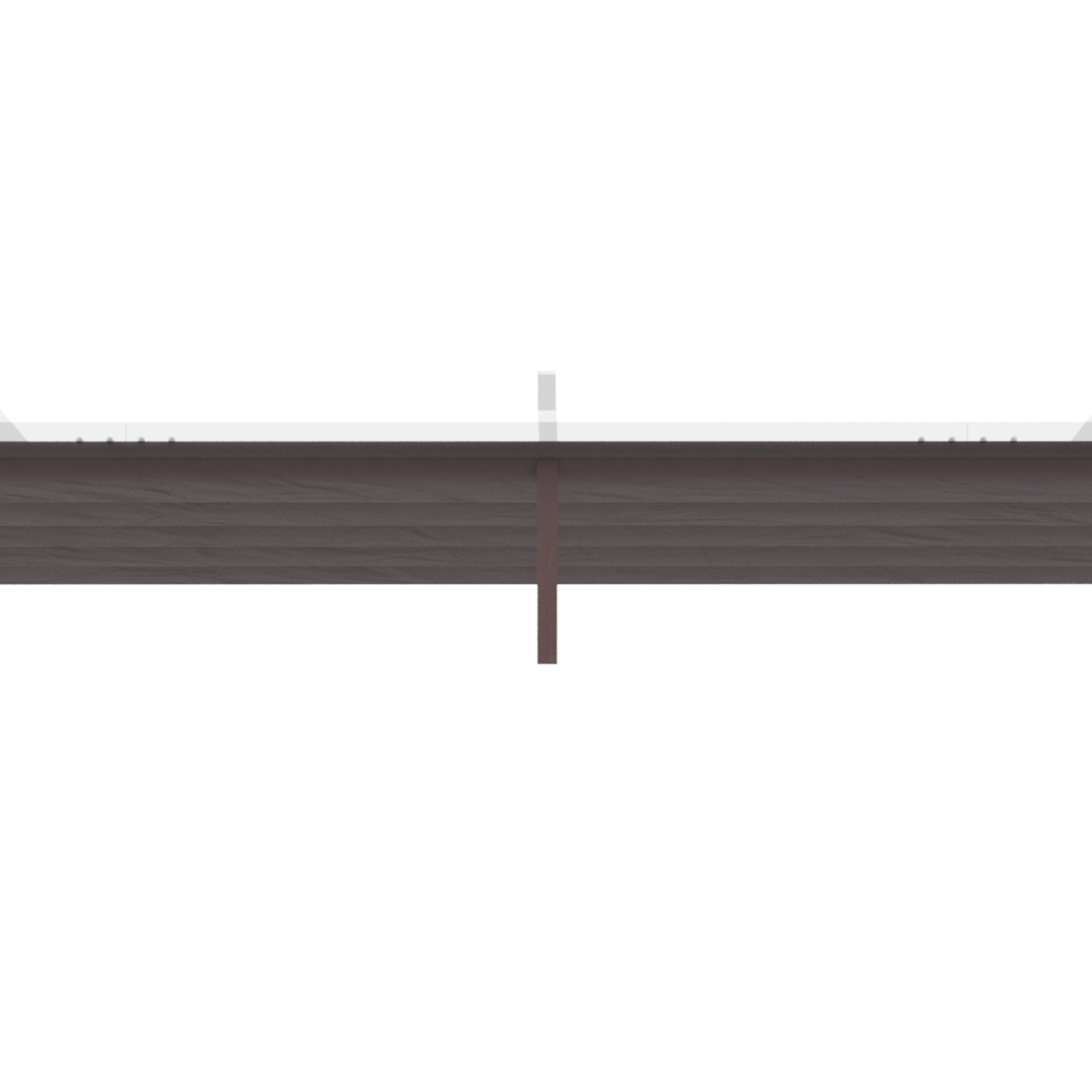 Outsunny Replacement Canopy Cover for 13.1x9.8 Pergola, Coffee - Durable Retractable Pergola Shade 