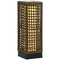 Wicker Solar Outdoor Lamp, Decorative Floor Lamp with Auto On/Off LED Lights, IP44 for Patio, Porch, Pathway, Sand