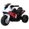 Aosom 6V Kids Motorcycle Battery Powered Toddler Ride On with Headlight Music 3 Wheels Red