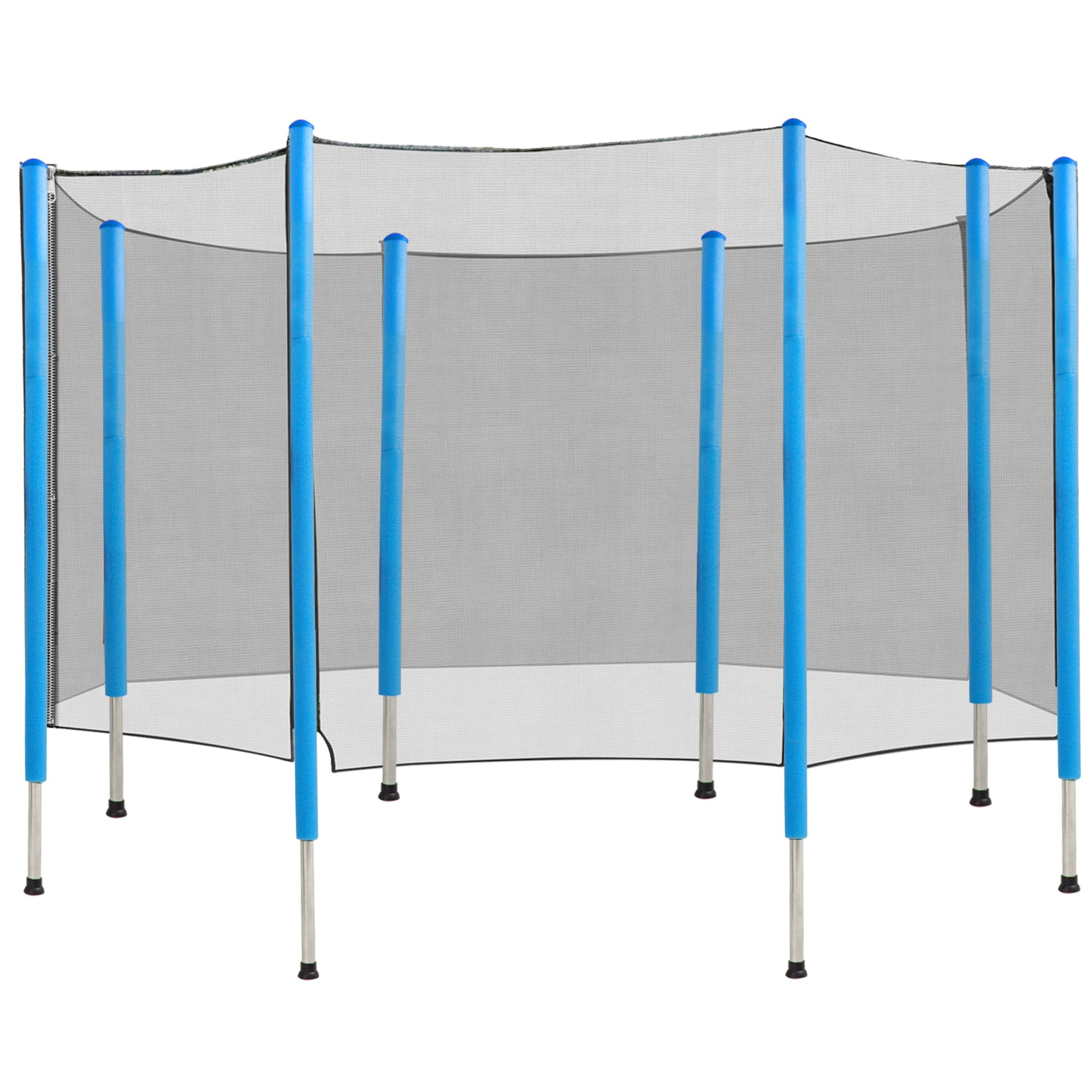 Soozier 14FT Trampoline Net Enclosure Safety Accessories with 8 Poles 