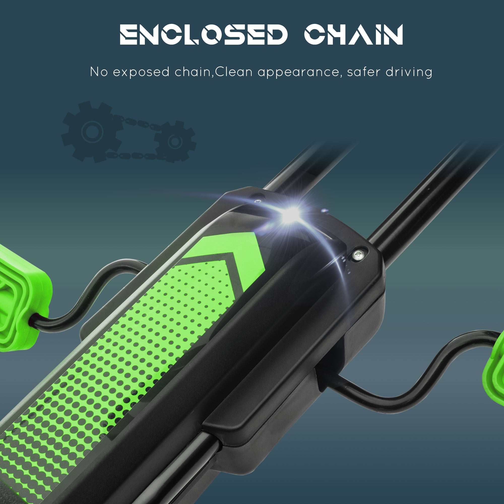 Aosom Pedal Go Kart w/ Adjustable Seat, Rubber Wheels Shock Absorb, Green 