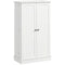 Freestanding Pantry Cabinet 41 Inch Kitchen Pantry with Spice Racks and Adjustable Shelves for Home Use, White