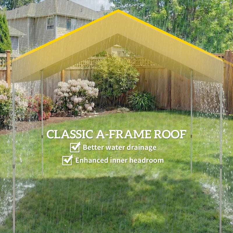 8 x 8 ft Pop Up Canopy Tent with 1-Button Push Easy Setup, UPF 50+ A-Frame Outdoor Instant Canopy, Beige