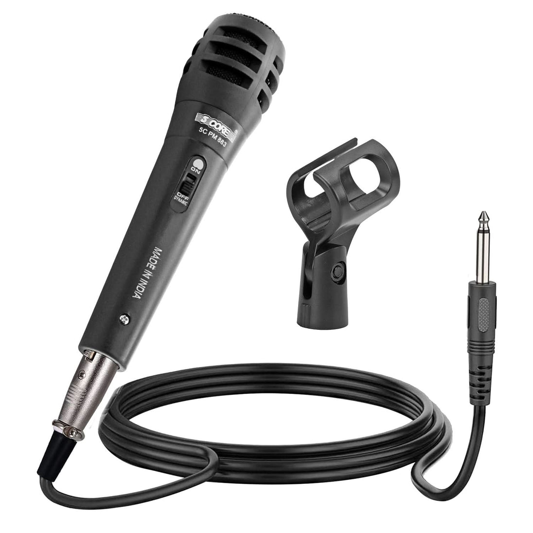 5Core Handheld XLR Dynamic Microphone – Professional Karaoke, Singing, and Studio Mic (Microfono)