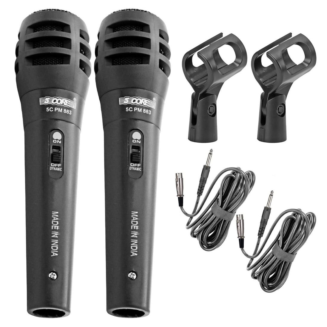 5Core Handheld XLR Dynamic Microphone – Professional Karaoke, Singing, and Studio Mic (Microfono)