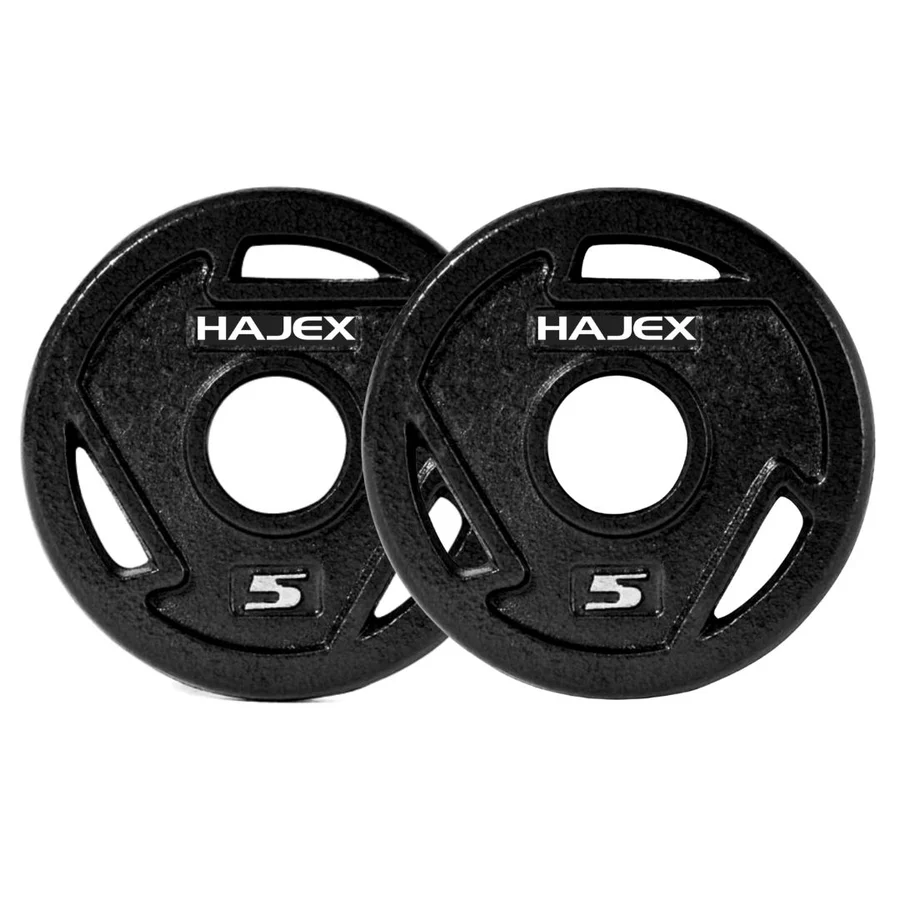 HAJEX Tri Grip Cast Iron Weight Plates 