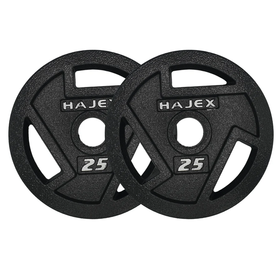 HAJEX Tri Grip Cast Iron Weight Plates 