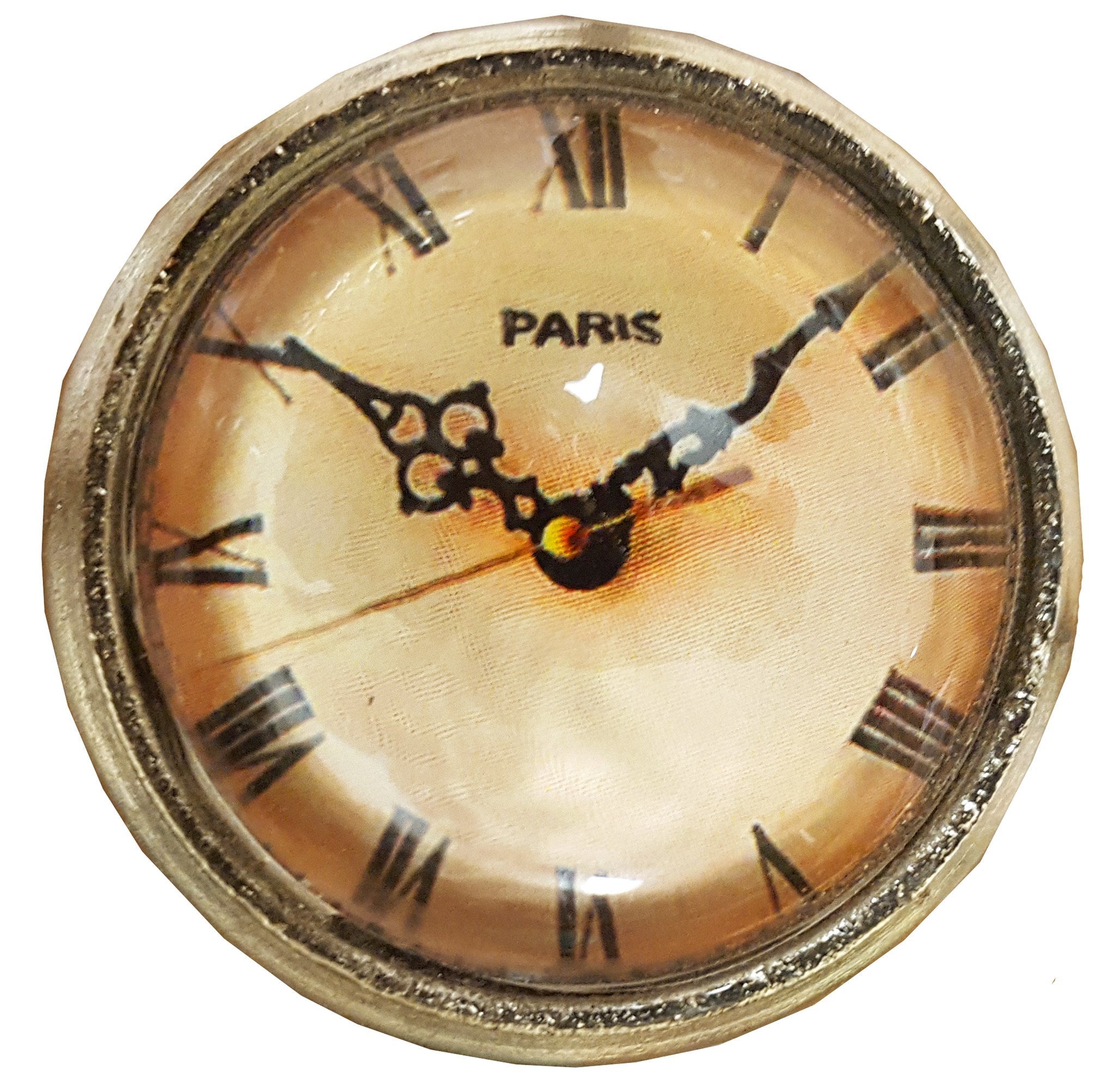 Metal/Glass Knob Antiq. Paris 