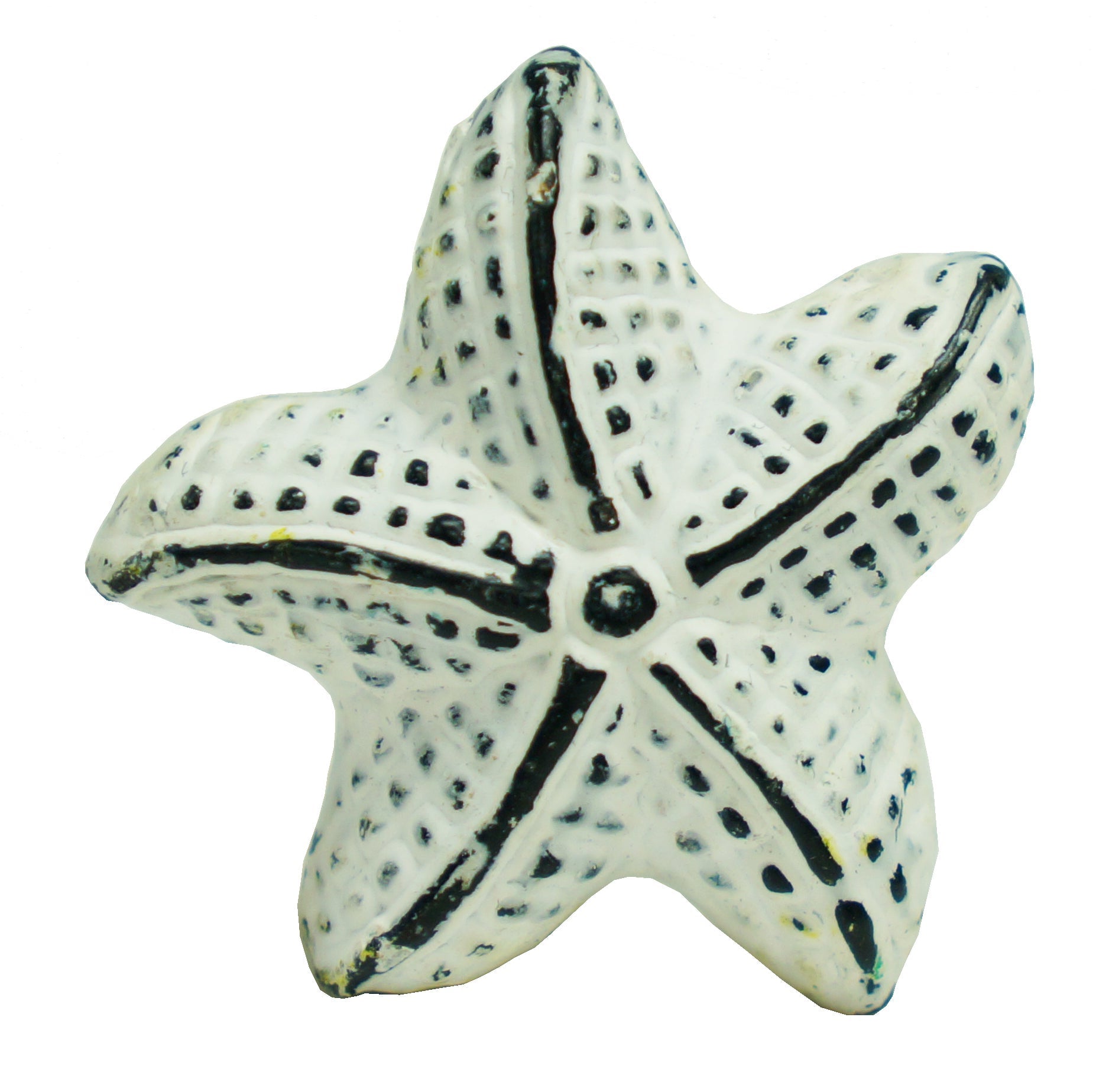 Starfish Knob Cast Iron White, Last Chance 