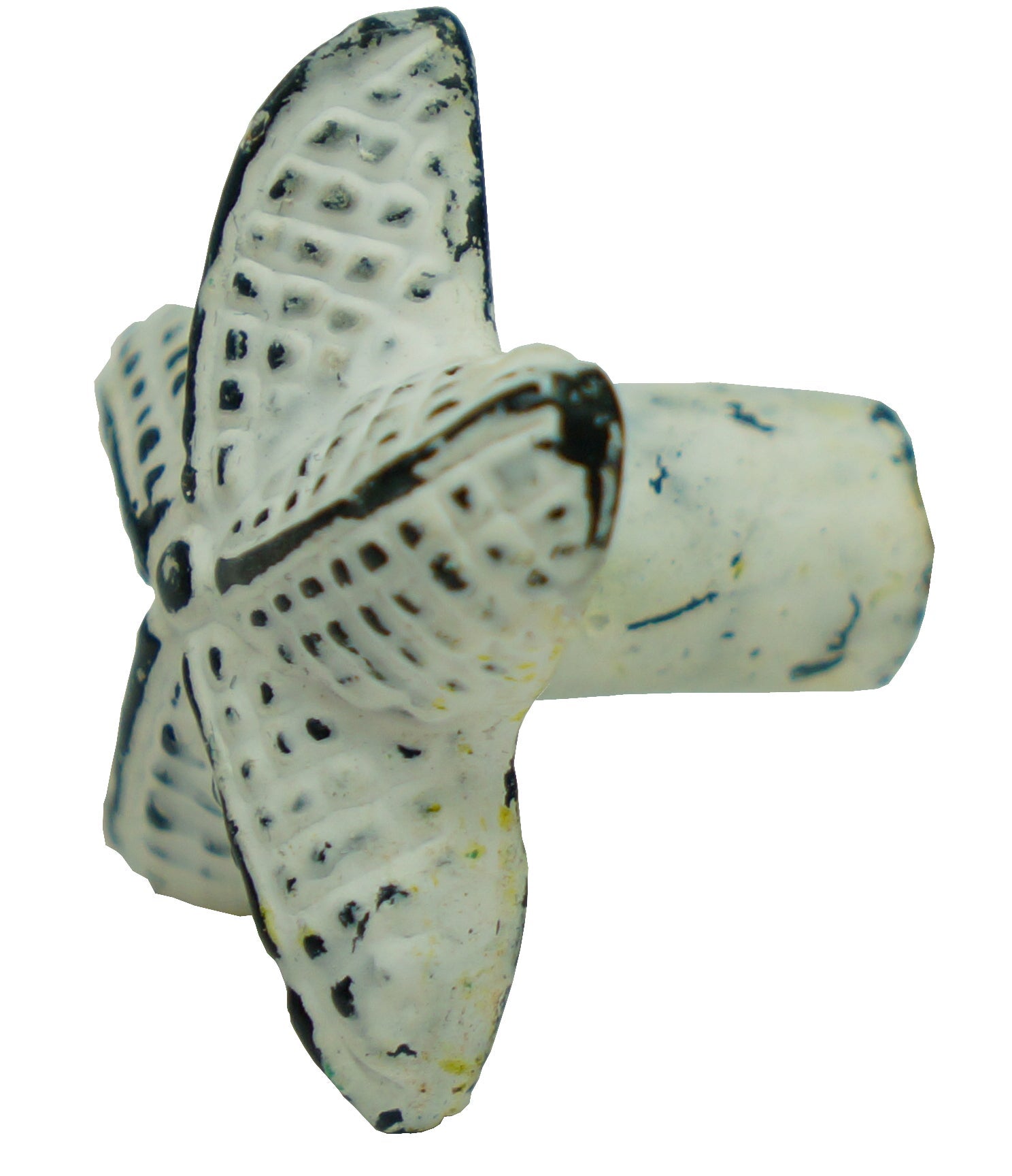 Starfish Knob Cast Iron White, Last Chance 