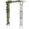 Garden Arch, PE-Coated Steel Outdoor Trellis Arbor for Climbing Plants, Wedding Arch, 70.9