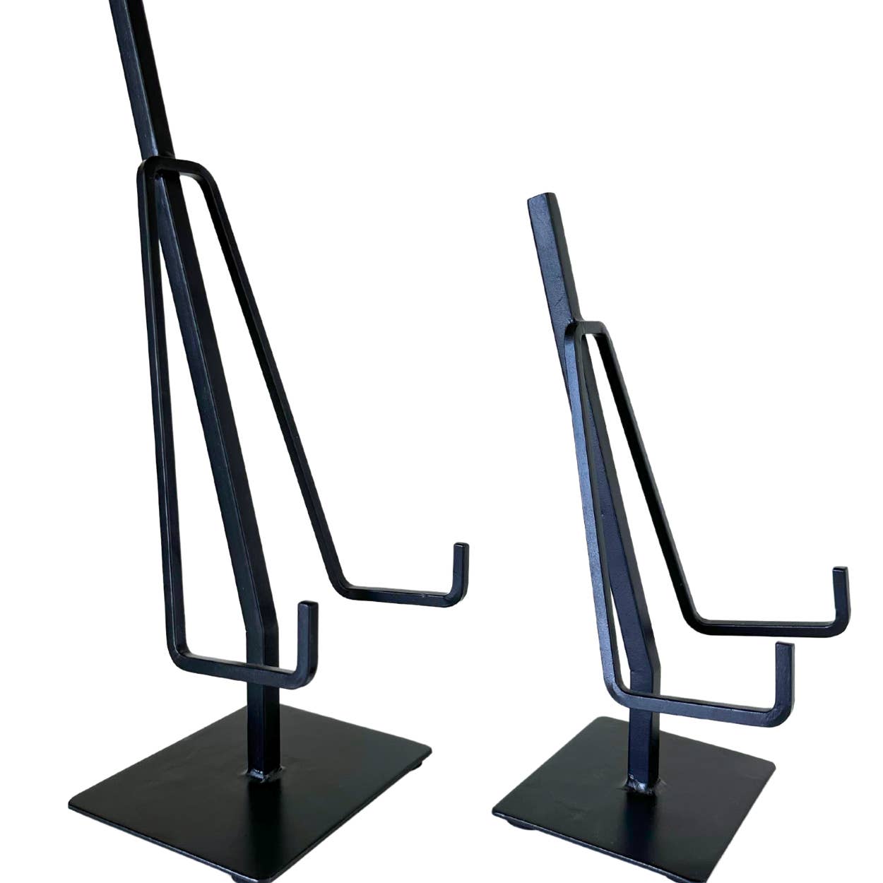 Picture Easel Stand | Dual Arm Black Iron 