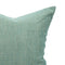 Turquoise Boucle Cushion Cover – Textured Blue, Teal & Olive Grey, Hand-made in Canada